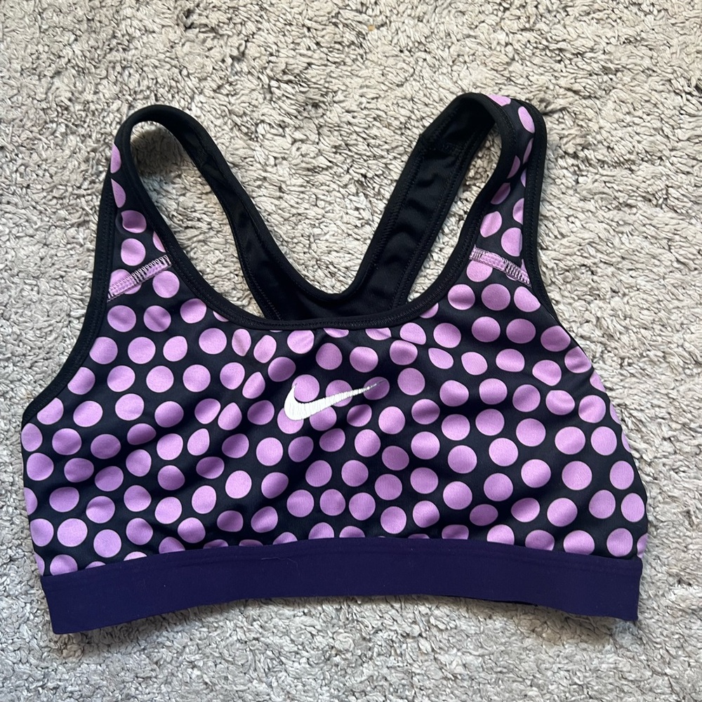 Nike Black and Pink Sports Bra